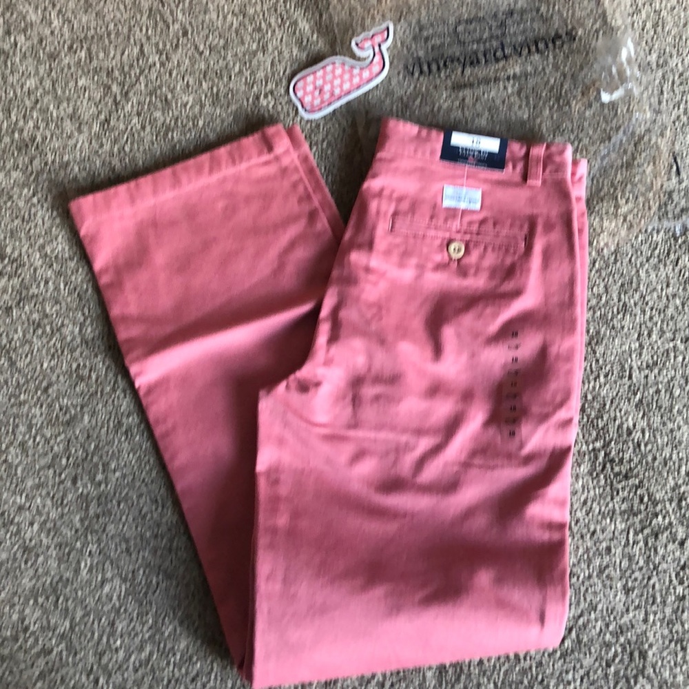 VINEYARD VINES   NWT Coral classic fit club pants